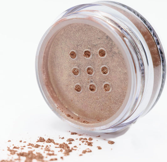 Adobe Glaze Copper Bronze Light Red Pink Loose Eyeshadow Powder Pigment, Single Glitter Mineral Dust Jar Pot, Vegan, Talc & Paraben Free, No Animal Testing & Cruelty Free | alldaygood beauty