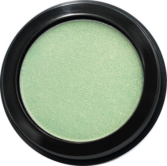 Clover Shimmering Emerald Green Yellow Gold Flecked Forest Pressed Powder Single Vegan Eyeshadow; Talc, Paraben & Cruelty Free | alldaygood beauty