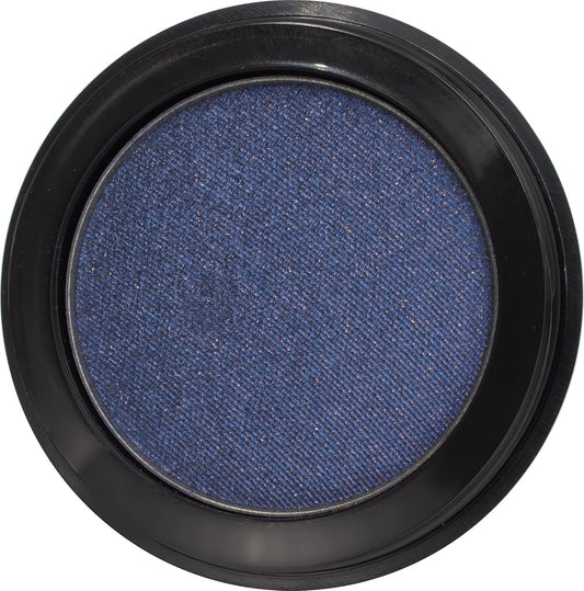 Twilight Shimmering Deep Blue Navy Pressed Powder Single Vegan Eyeshadow; Talc, Paraben & Cruelty Free | alldaygood beauty