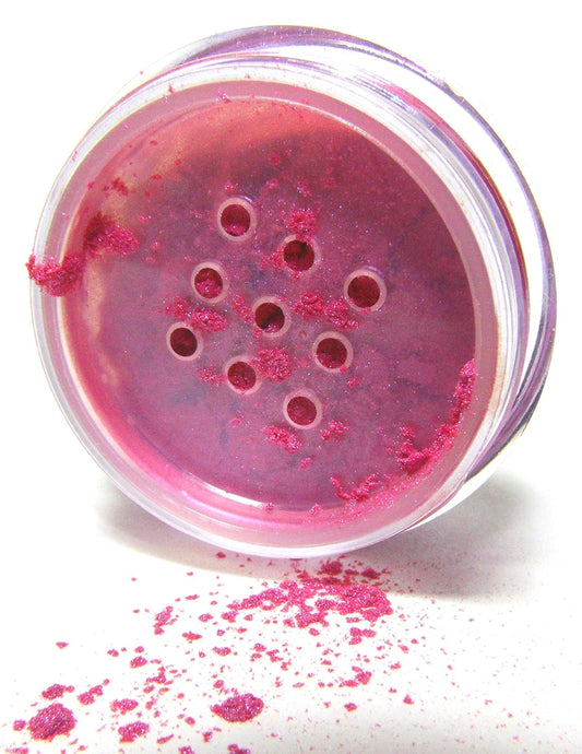 Hot Screaming Pink Purple Fuchsia Magenta Fantasy Fairy Loose Eyeshadow Powder Pigment, Single Glitter Mineral Dust Jar Pot; Talc, Paraben & Cruelty Free, No Animal Testing | alldaygood beauty