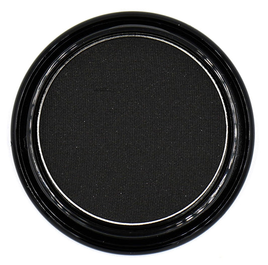 True Black Night Smokey 100 Pure Jet Black Eye Shimmer Pressed Powder Single Eyeshadow; Talc, Paraben & Cruelty Free | alldaygood beauty
